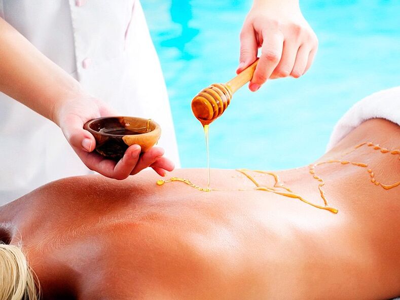 Massage with honey