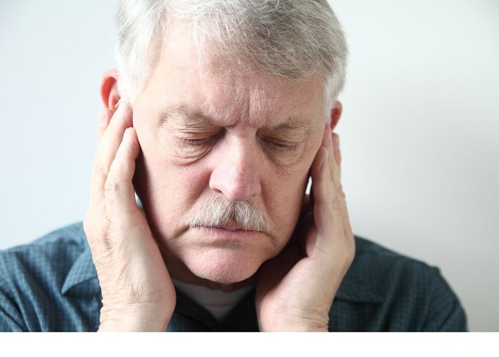 Pain with mandibular joint temporomand arthrosis